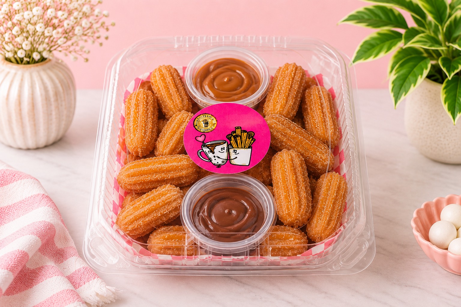 Caja de mini churros