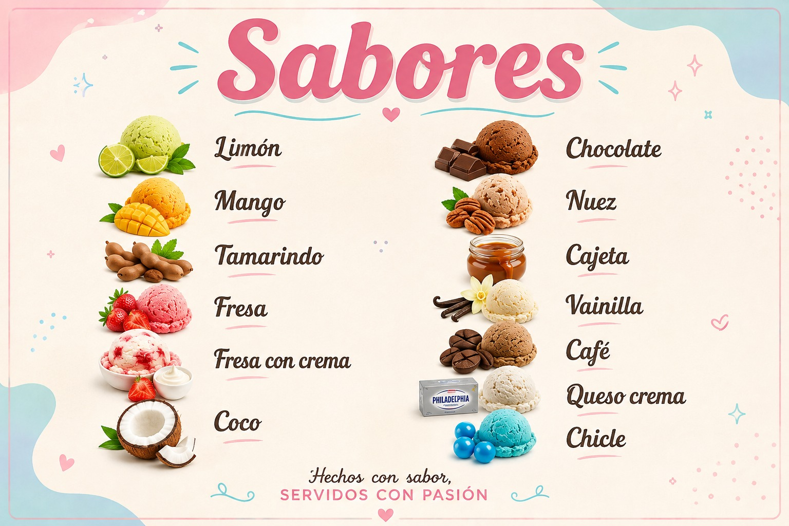 Sabores de nieve